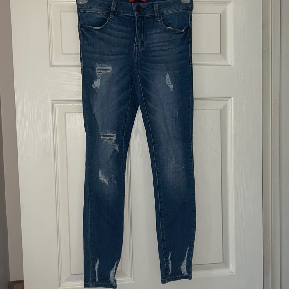 Astor Denim Distressed Medium Wash Jeggings